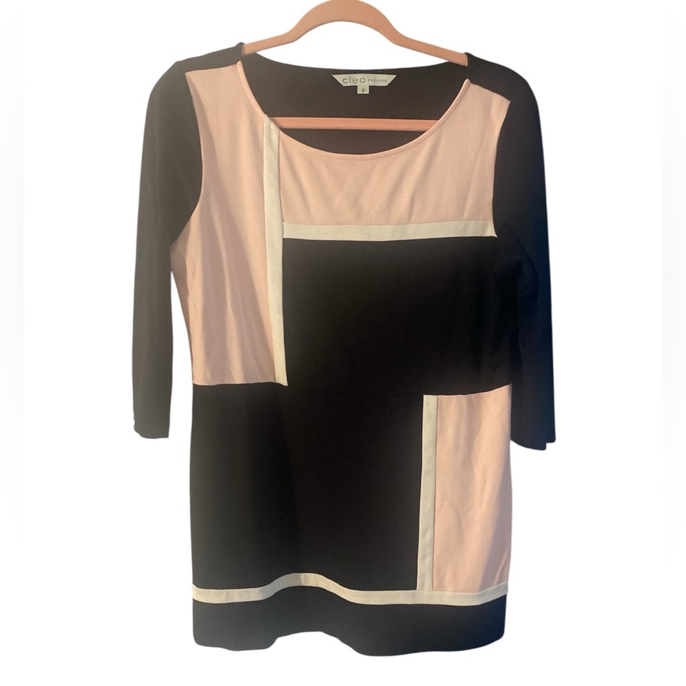 Cleo Petites Women’s Geometric Blouse